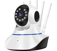 Max excell, Caméra de surveillance intérieure Full HD 1080p WLAN avec vision nocturne, Blanc