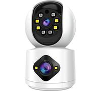 Max excell, Caméra de surveillance intérieure motorisée Full HD 1080p WLAN, Blanc / Noir