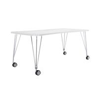 Max - Table sur roulettes 190x90cm frame chromed steel