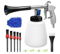 MaxAwe Pistolet de nettoyage automatique haute pression, 1 l, 6-9,2 bar, kit de nettoyage à air comprimé avec buse, serviettes, gants, brosses, pour l'entretien des sièges de voiture