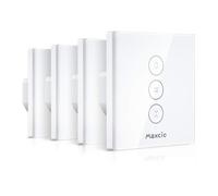 Maxcio Interrupteur Volet Roulant WiFi,Interrupteur Mural de Rideau Connecté Compatible avec Alexa Echo et Google Home,WiFi Curta