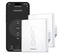Maxcio Interrupteur Volet Roulant WiFi, Volet Roulant Stores Commutateur WiFi Compatible avec Alexa et Google Home, Interrupteur WiFi Tactile, Timer et Partager【Besoin d'une Ligne Neutre】(2 Packs)