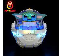 MAXCXT lumière LED pour LEGO 75403 Star Wars Grogu avec hover landau bâtiment bricolage lampe décorative non inclus blocs de construction Only LED Light