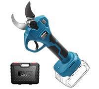 MaxEarn Sécateur électrique sans fil pour Makita 18 V, 40 mm, coupe maximale 65 mm, écran LCD, ciseaux électriques avec étui pour élagage des arbres et arbustes (sans batterie)