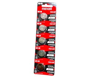 Maxell 18586600 Batterie Domestique Single-Use Battery CR1632 Zinc-Manganese Dioxide (Zn/MnO2) - Piles (Single-Use Battery, CR1632, Zinc-Manganese Dioxide (Zn/MnO2), 3 V, 5 pièces, 140 mAh)