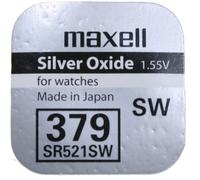 Maxell 379 SR521SW Lot de 2 piles bouton 1,55 V Oxyde d'argent[556]