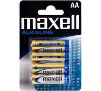 Maxell alcaline 4 piles LR6-AA