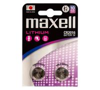 Lot de 2 piles bouton au lithium CR2016 3 V de Maxell