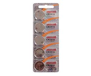 MAXELL Lithium Knopfzelle, CR2016 5er Blister