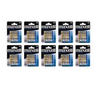 MAXELL Lot de 10 Blisters de 4 Piles alcaline AA Mignon LR6 1,5 V