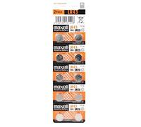 Maxell Lot de 10 Piles Bouton alcalines Type LR 43
