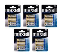 MAXELL Lot de 5 Blisters de 4 Piles alcaline AA Mignon LR6 1,5 V