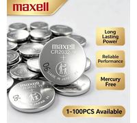Maxell - pile au lithium CR2032H 3V, 240mAh, CR2032 LIR2032 ML2032, pour carte mère d'ordinateur istance, montre électronique, 5 à 100 pièces