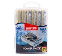 24 Piles Alcalines AAA / LR03 Maxell Alkaline
