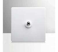 MAXEPO Interrupteur en Laiton Mat Interrupteur Levier 86 Type 1-4 Gang 2 Voies Argent Mat Style Industriel Rétro Applique Murale Interrupteur Caché Panneau Brossé Double Commande Hôtel Prise Dessin Mé