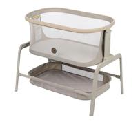 Maxi-Cosi Iora - Couffin de Chevet Portable pour bébé, lit de Chevet pour bébé, Hauteur réglable, Maille Respirante, Grand Panier de Rangement, Avoine Classique