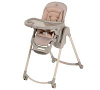 Maxi-Cosi Minla Plus, chaise haute évolutive de 0 à 14 ans (0-60 kg), avec plateau pivotant à une main, 4 roues, 9 hauteurs, 5 inclinaisons, pliable compact, Elegance Terra.