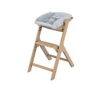 Maxi-Cosi Nesta Pack, Chaise Haute bébé Évolutive, Ensemble Nouveau-né - Chaise Haute Inclinable et Réglable, 3 à 99 ans, Bois Naturel + Kit Nouveau-né, 0 à 6 Mois, 0 à 9 kg, Beyond Sky Grey