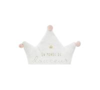 Atmosphera – Maxi coussin Princesse – 76 x 60 cm – Blanc