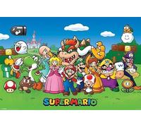 Maxi poster plastifié Super Mario Collage