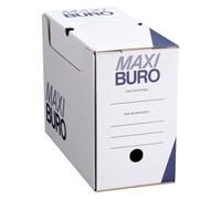 Maxiburo Boîte à archives blanche dos 15 cm Lot de 20