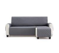 MAXIFUNDAS - Housse de Canapé d'Angle Rembourrée Bras Droit 200 cm - Housse de Canapé Extra Souple Gris - Housse de Chaise Longue Protector Canapé Modèle Maui