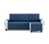 MAXIFUNDAS - Housse de canapé d'angle rembourrée Bras Droit 220 cm - Housse de canapé Extra Doux Bleu - Housse de canapé avec Sangles arrière - Housse de Chaise Longue Protector canapé modèle Maui