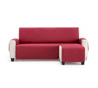 MAXIFUNDAS Housse de canapé d'angle rembourrée Bras Droit 220 cm - Housse de canapé Extra Doux Rouge - Housse de canapé avec Sangles arrière - Housse de Chaise Longue Protector canapé modèle Maui