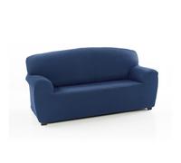MAXIFUNDAS Housse de canapé élastique 2 Places - Housse de canapé antidérapante Couleur Bleue - Housse de canapé Tissu Jacquard Extra Doux - Housse de canapé modèle Strada avec 2 mousses Fixation à