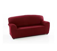 MAXIFUNDAS Housse de canapé élastique 3 Places - Housse de canapé antidérapante Bordeaux - Housse de canapé Tissu Jacquard Extra Doux - Housse de canapé modèle Strada avec 2 mousses Fixation à Votre