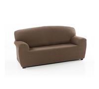 MAXIFUNDAS Housse de canapé élastique 4 Places - Housse de canapé antidérapante Couleur Daim - Housse de canapé Tissu Jacquard Extra Doux - Housse de canapé modèle Strada avec 2 mousses Fixation à