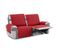 MAXIFUNDAS-Housse de canapé rembourrée Relax 2 Places Slam, Rouge. Salvasofá répulsif Liquide et avec Envers antidérapant.