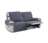 MAXIFUNDAS-Housse de canapé rembourrée Relax 3 Places Slam, Gris. Salvasofá répulsif Liquide et avec Envers antidérapant.