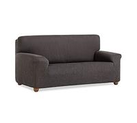 MAXIFUNDAS | Housse de canapé Vega 1 Place - Housse de canapé élastique Couleur Anthracite - Housse de canapé antidérapante en Tissu Jacquard - Housse de canapé Extra Douce Rubans arrières
