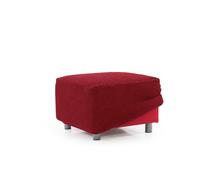 MAXIFUNDAS - Housse de Pouf XL Relive Rouge valable pour Puffs de 60 à 90 cm de Chaque côté