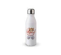 MAXIKIWI Bouteille d'eau à paroi unique avec bouchon à vis, aluminium léger non isolé, sans BPA, anti-fuite - Regarde bébé dans la poussette - 500 ml