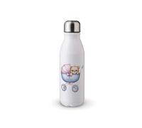 MAXIKIWI Bouteille d'eau à paroi unique avec bouchon à vis, aluminium léger non isolé, sans BPA, anti-fuite - Regarde bébé dans la poussette - 500 ml