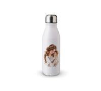 MAXIKIWI Bouteille d'eau à paroi unique avec bouchon à vis, aluminium léger non isolé, sans BPA, anti-fuite - Maman, bébé, fête des mères - 500 ml