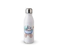 MAXIKIWI Bouteille d'eau à paroi unique avec bouchon à vis, aluminium léger non isolé, sans BPA, anti-fuite - Regarde bébé dans la poussette - 500 ml