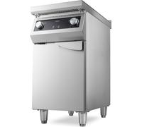 Maxima - Cuisinière à induction Gastro - 2 brûleurs - 70 cm Profond - avec support