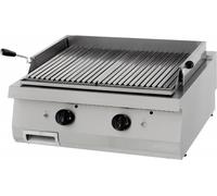 Maxima - Gastro Heavy Duty barbecue en pierre de lave - unité double - profondeur 70 cm - gaz