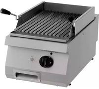 Maxima - Gastro Heavy Duty barbecue en pierre de lave - Unité simple - 70 cm de profondeur - Gaz