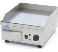 Maxima - Plancha Gastro - chromé lisse - 36 cm - avec bac de récupération