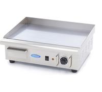 Maxima - Plancha Gastro - chromé lisse - 55 cm - avec bac de récupération