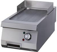 Maxima - Plaque de gril Gastro Heavy Duty - Chrome strié - Unité unique - 70 cm de profondeur - Électrique