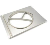 Maxima - Plateau rond perlé Ø 250 mm - Grand - 3 compartiments