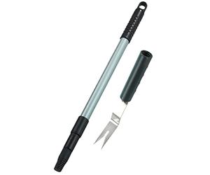 Maximex Échardonneur, extracteur de mauvaises herbes, manche télescopique intégré (L : 55 - 120 cm) pour ménager le dos pendant le travail, exempt de produits chimiques, en acier inox, 146 x 3 x 4 cm