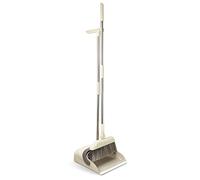 Maximex Ensemble de Balayage d'angle Rotatif à 180 ° - Pelle à poussière rotative à 180° avec Long Manche télescopique et Support magnétique, Acier Inoxydable, 113 x 28 x 27 cm, Gris