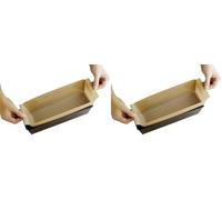 Maximex Film de cuisson anti-adhérent Rectangulaire réutilisable Marron (Lot de 2)