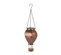 Maximex Lampe solaire de jardin Montgolfière aspect bronze, suspendue, capteur crépusculaire, résistante aux intempéries, lampe solaire pour jardin, balcon et terrasse, Ø 15 x 47 cm, métal